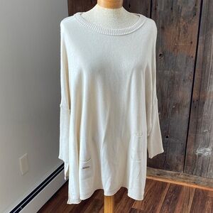 Mersea Catalina crew neck sweater in warm white-cotton One Size EUC